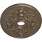 Ekena Millwork Alexa Medallion (Canopies up to 5 5/8"), 30 3/4"W x 21 1/4"H x 3 7/8"ID x 1 5/8"P, Warm Silver CM21X30ALWSS - alternate 3